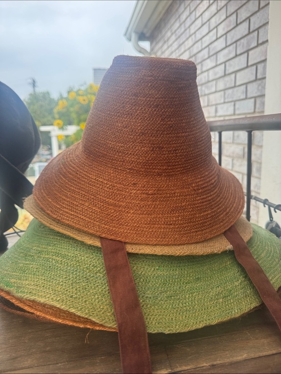 Brunna.Co Accessories - Women’s jute straw Hat - Burnt Sienna size medium